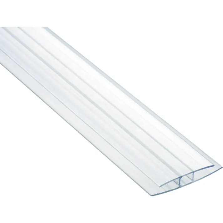 【CAINZ-DASH】光 ジョイント用ポリカジョイナー エ型 差し込み幅5.1×1820mm KTP-1800H【別送品】