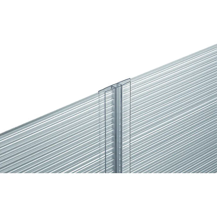 【CAINZ-DASH】光 ジョイント用ポリカジョイナー エ型 差し込み幅5.1×1820mm KTP-1800H【別送品】