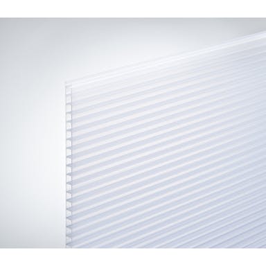 【CAINZ-DASH】光 ポリカ中空ボード　乳白半透明　４５０×６００×４【別送品】