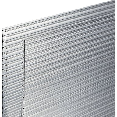 【CAINZ-DASH】光 ポリカ中空ボード透明　２枚入り　９００×１８２０×４ｍｍ（箱入）【別送品】