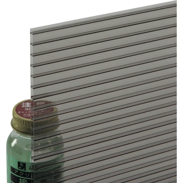 【CAINZ-DASH】光 ポリカ中空ボード450×900×4mmブラウンスモーク2枚入 KTP940W-2-2【別送品】