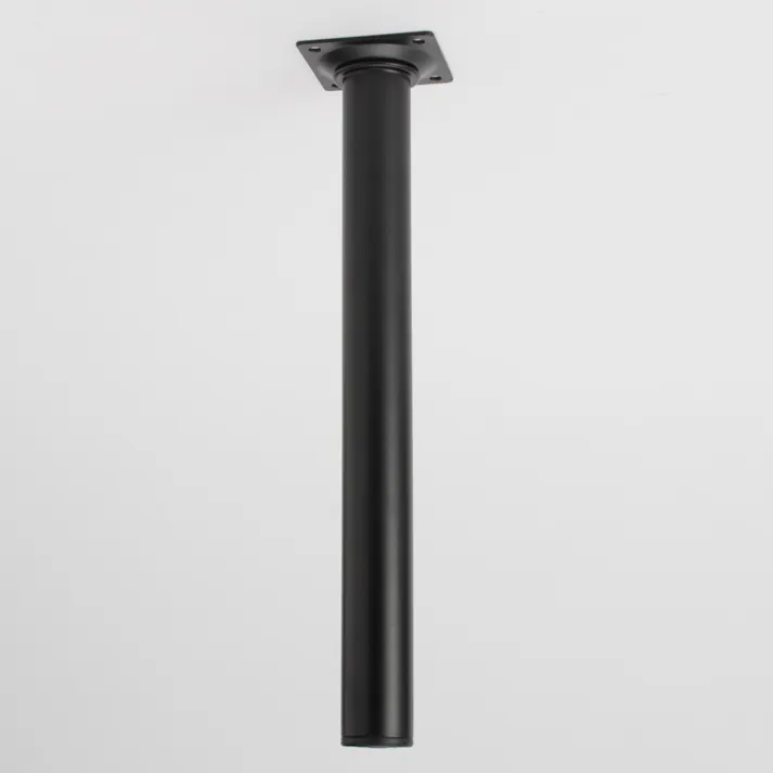 アイテック スマートレグ丸脚 黒 KSM330-1 30×300mm