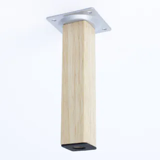 アイテック 木製スマートレグ角脚 シルバー KSW-3215 32×150mm