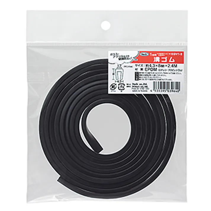 アイテック 溝ゴム KGV1-2 1mm用 2.4m
