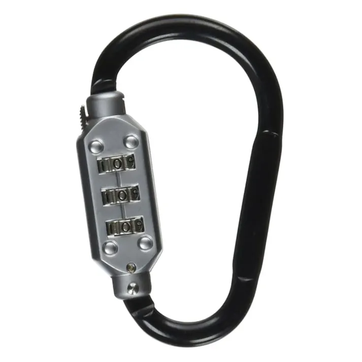 アイテック ロック式 カラビナDロック ブラック 小 KDR-36