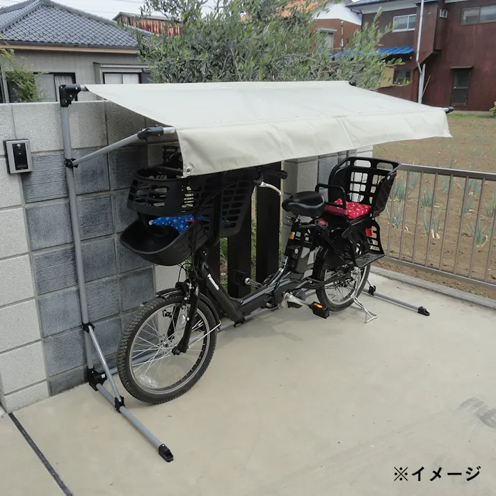 自転車置き場 雨よけ サイクルポート 替えシート 1台用 アイボリー ASP-01IVKS