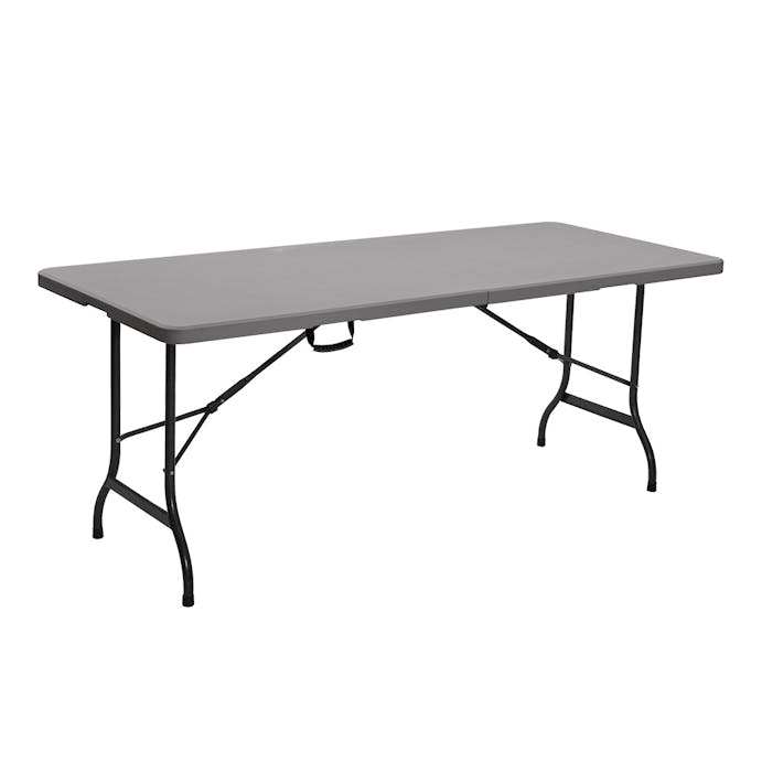 アルミス 折りたたみマルチワークテーブル グレー 180×75cm