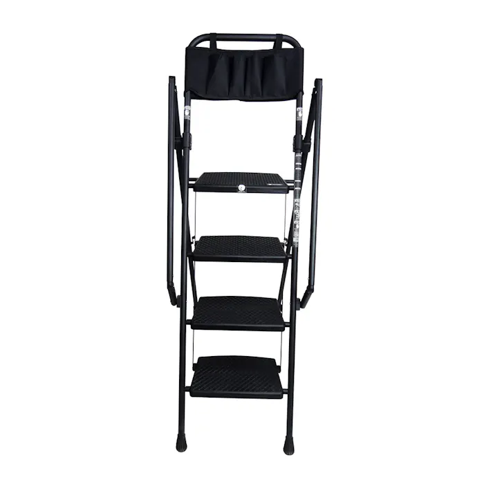 両手すり付き幅広踏台 4段