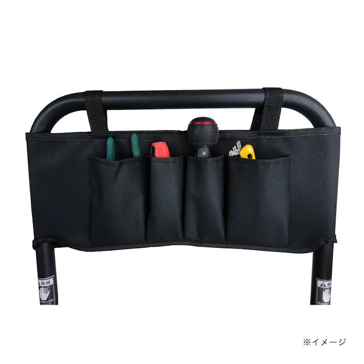 両手すり付き幅広踏台 4段