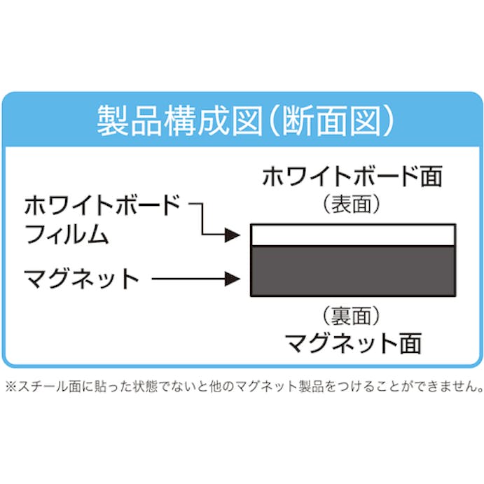 【CAINZ-DASH】マグエックス マグネットスケジュールボードシート行動（大） MSVP-3780KJB【別送品】