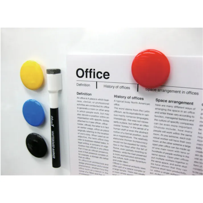 【CAINZ-DASH】マグエックス カラーボタン30Φ5P-赤 MFCB-30-5P-R【別送品】