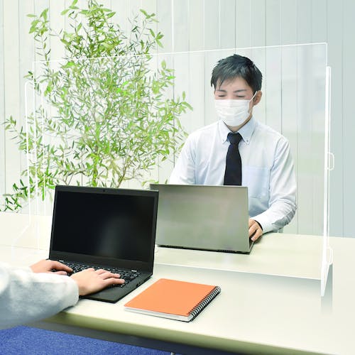 CAINZ-DASH】マグエックス 高さ調節式卓上アクリルパーテーション L