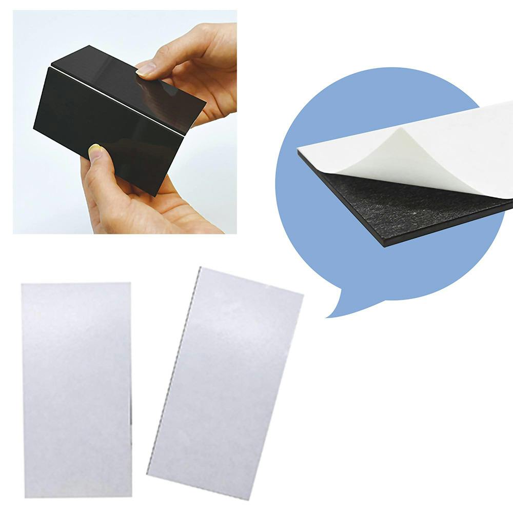 マグエックス 超強力マグネットシート滑り止め加工 粘着付 2片