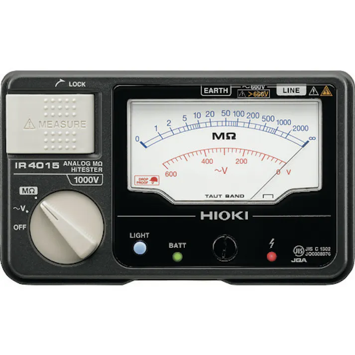 【CAINZ-DASH】日置電機 アナログ絶縁抵抗計(単レンジ) IR4015-11 IR4015-11【別送品】