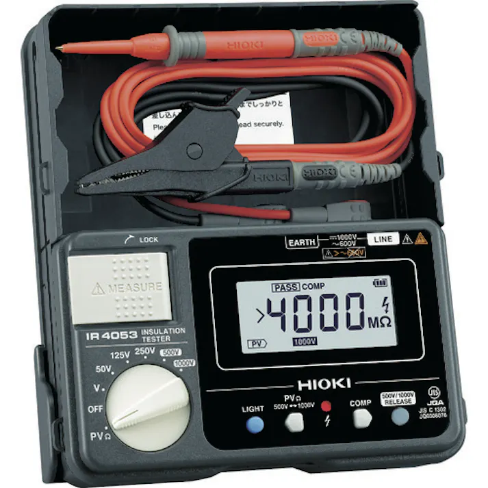【CAINZ-DASH】日置電機 太陽光発電システム用絶縁抵抗計IR4053-10 IR4053-10【別送品】