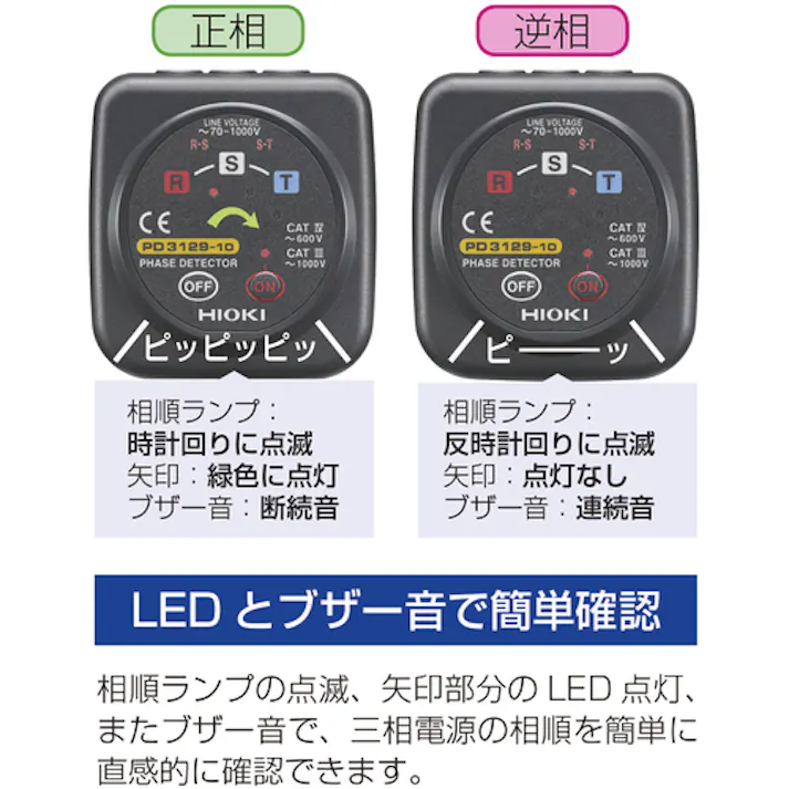 【CAINZ-DASH】日置電機 検相器 PD3129 PD3129【別送品】