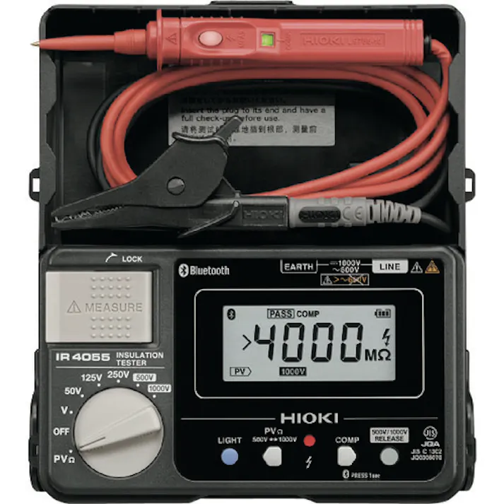 【CAINZ-DASH】日置電機 デジタル絶縁抵抗計(5レンジ) IR4055-11 IR4055-11【別送品】