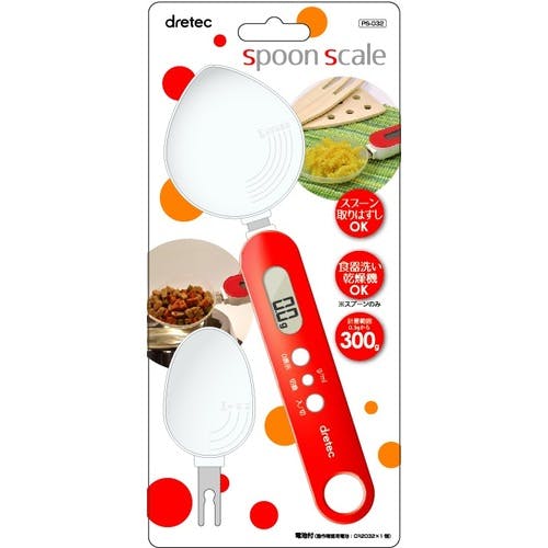 CAINZ-DASH】ドリテック スプーンスケール レッド PS-032RD【別送品