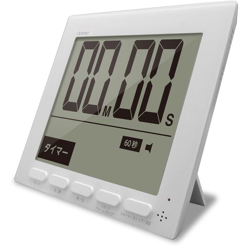 CAINZ-DASH】ドリテック 大画面時計付タイマー T-581WT【別送品