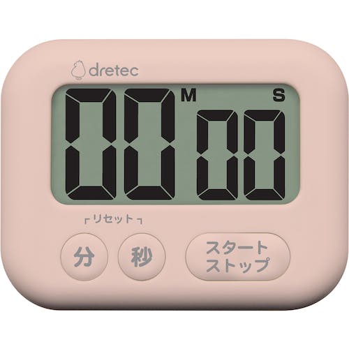 ドリテック 大画面タイマー「シャボン」 ピンク T-614PK タイマー(ストップウォッチ・タイマー) ドリテック 大画面タイマー「シャボン」 ピンク T-614PK タイマー(ストップウォッチ・タイマー)