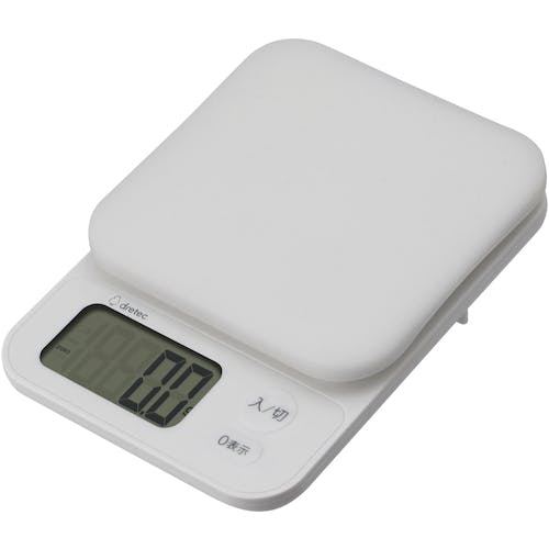 ドリテック デジタルスケール「ブランジェ」3kg ホワイト KS-829WT デジタルはかり ドリテック デジタルスケール「ブランジェ」3kg ホワイト KS-829WT デジタルはかり