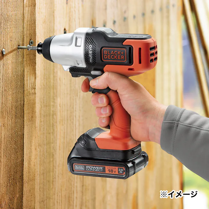 ブラック&デッカー マルチツールプラス 18Vリチウム EVO185P1JP バッテリー2個付