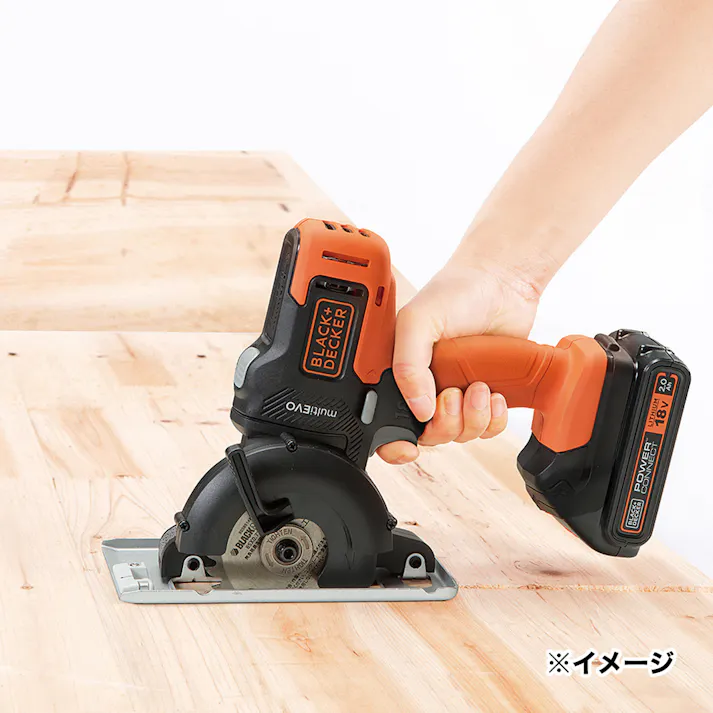 ブラック&デッカー マルチツールプラス 18Vリチウム EVO185P1JP バッテリー2個付