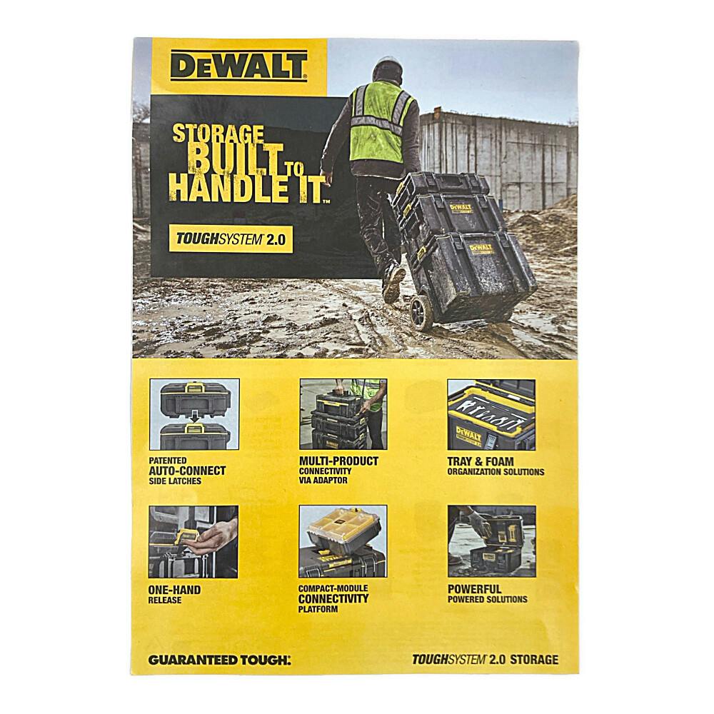 デウォルト DEWALT システム収納BOXタフシステムトート ブラック DS280