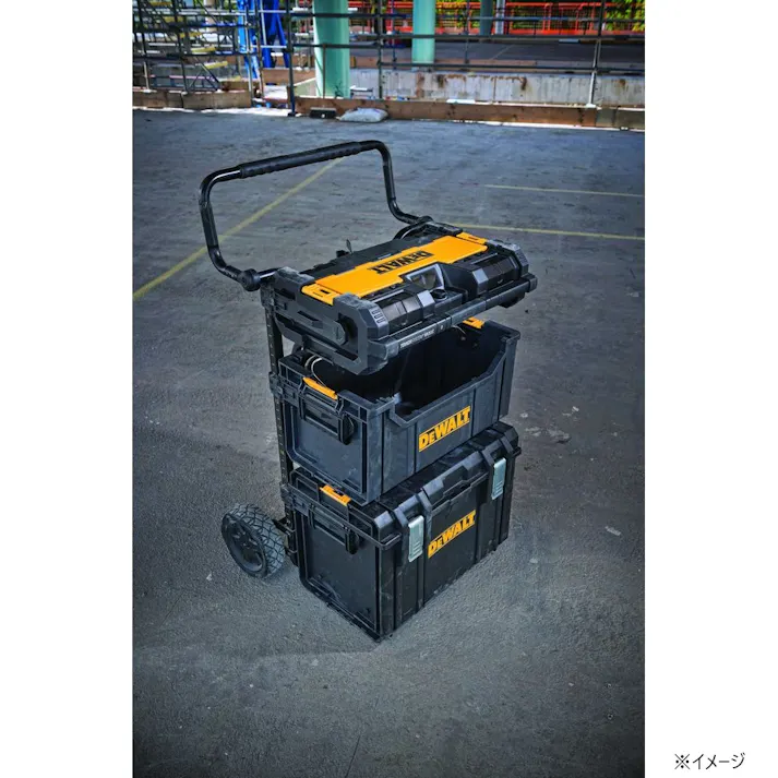 デウォルト DEWALT システム収納BOXタフシステムトート ブラック DS280 DWST1-75654 幅55.8cm 奥行31.5cm 高さ27.7cm