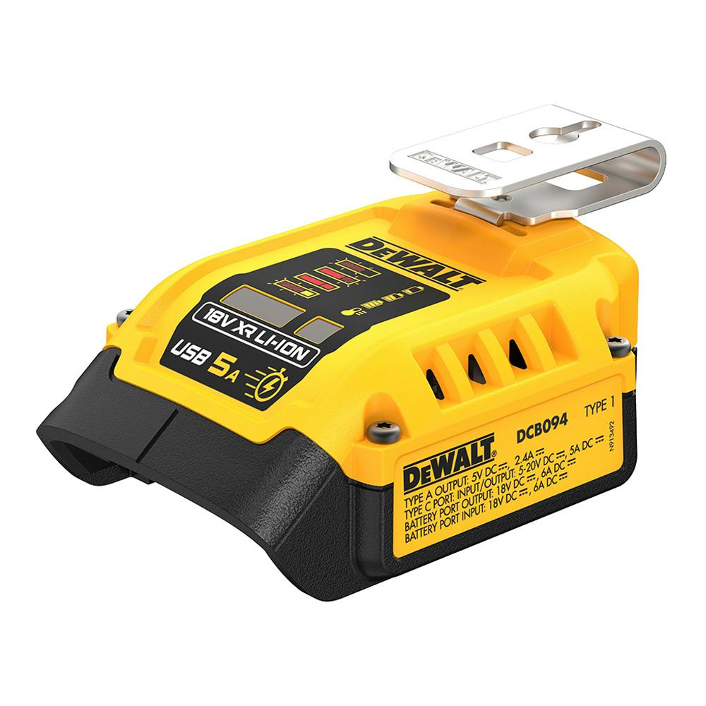 DEWALT ポータブル充電器USBアダプター 18V