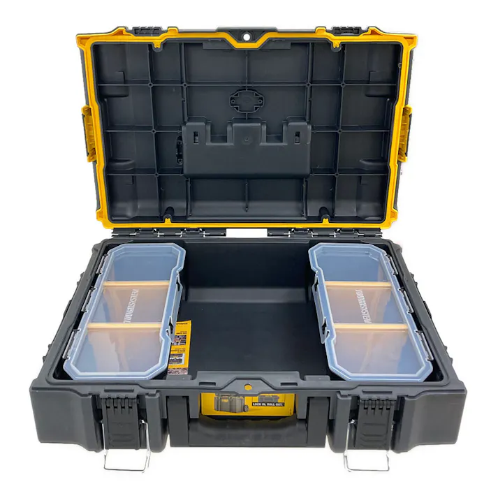 デウォルト DEWALT タフシステム2.0 SHALLW BOX S ブラック DWST83293-1 幅55cm 奥行37cm 高さ18.2cm