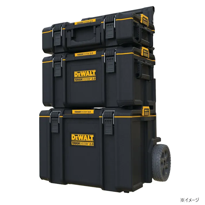 デウォルト DEWALT タフシステム2.0 MOBILEBOX ツールキャリア BK DWST83295-1 幅61cm奥行50cm高さ62.6-98.8cm