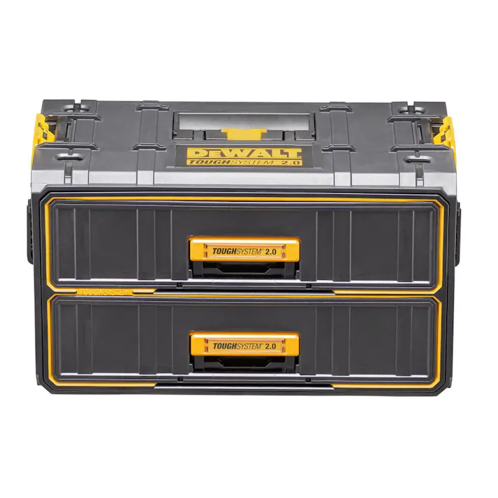 デウォルト DEWALT タフシステム2.0 2段チェスト ブラック DWST83529-1 幅55.3cm 奥行33cm 高さ30.5cm