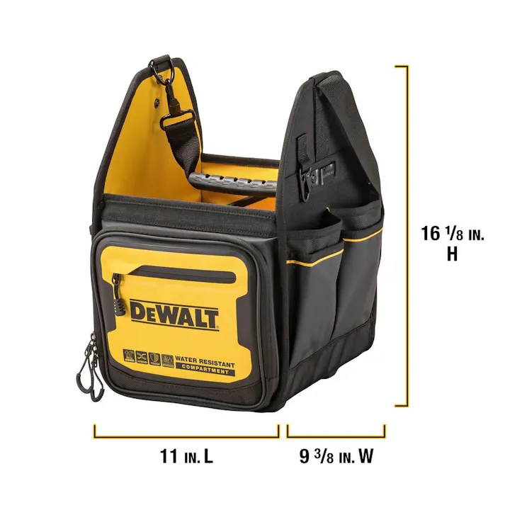 デウォルト DEWALT トートバッグ ブラック/イエロー DWST601105-1 長さ27.7cm 幅23.8cm 高さ40.6cm