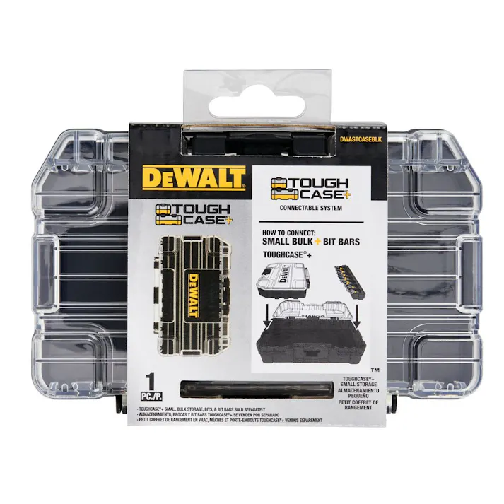 デウォルト DEWALT 黒色タフケース 小 ブラック DWSTCASEBLK 幅15.4cm 奥行9.5cm 高さ4.9cm