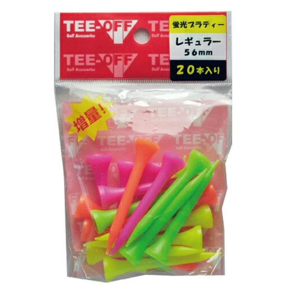 ティーオフ 蛍光プラティ レギュラー TOPL-2127 56mm ゴルフ用品 ティーオフ 蛍光プラティ レギュラー TOPL-2127 56mm ゴルフ用品