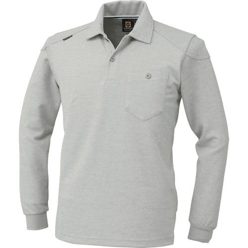 【CAINZ-DASH】コーコス信岡 長袖ポロシャツ　Ｇ－９１１８　３モクグレー　Ｌ G-9118-3-L【別送品】