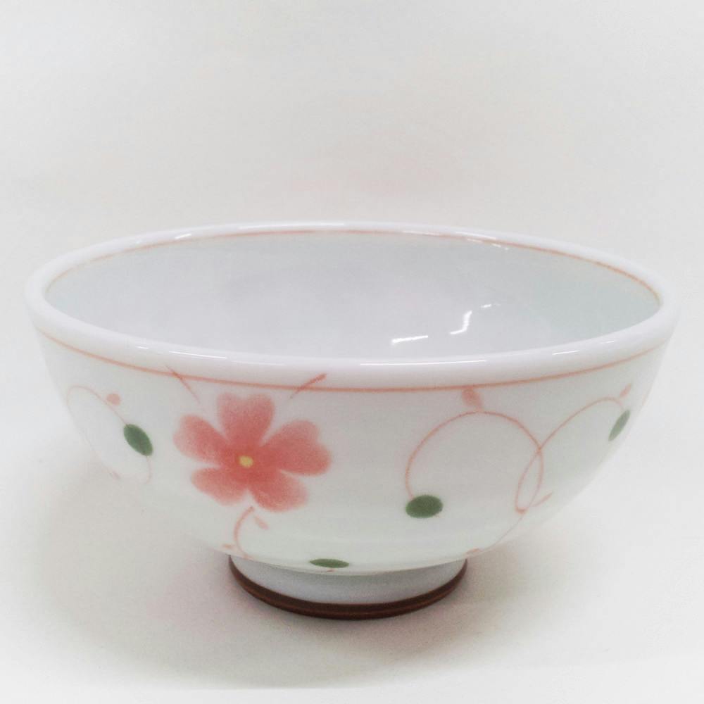 持てばわかる軽量シリーズ 茶碗 つる葵 赤 飯椀・どんぶり 持てばわかる軽量シリーズ 茶碗 つる葵 赤 飯椀・どんぶり
