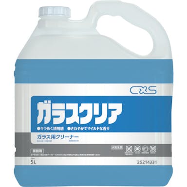 【CAINZ-DASH】シーバイエス ガラスクリーナー　ガラスクリア　５Ｌ 25214331【別送品】