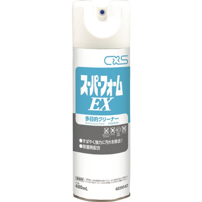 【CAINZ-DASH】シーバイエス 多目的クリーナー　スーパーフォームＥＸ４８０ｍｌ 6039547【別送品】