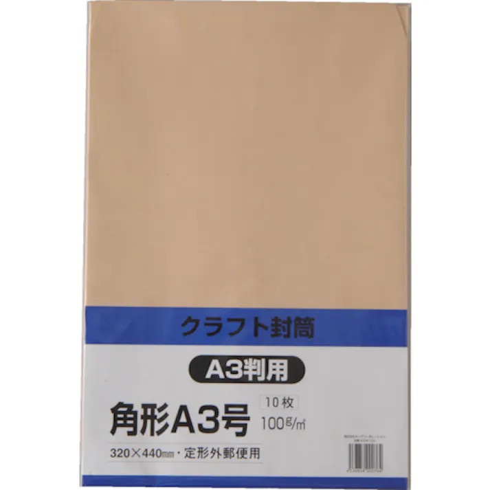 【CAINZ-DASH】キングコーポレーション クラフト 角形A3 100g 10枚入 KA3K100【別送品】