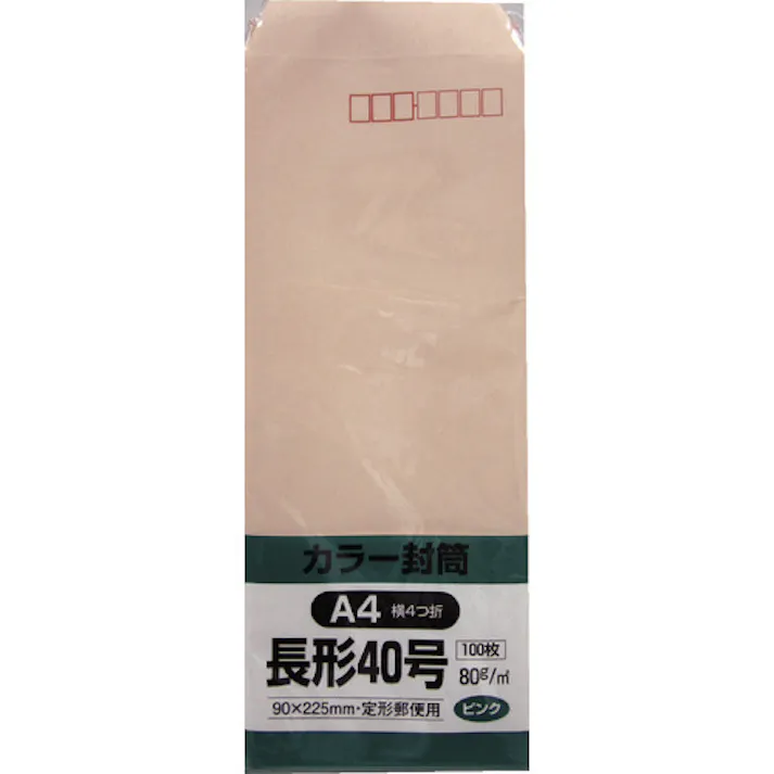 【CAINZ-DASH】キングコーポレーション ソフト100 長形40号 80g ピンク N40S80P【別送品】