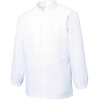 【CAINZ-DASH】サンエス 食品工場向けジャケット 超清涼 男女共用混入だいきらい長袖コート S ホワイト FX70650R-S-C11【別送品】