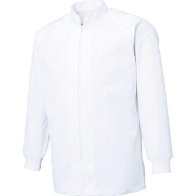 【CAINZ-DASH】サンエス 食品工場向けジャケット　超清涼　男女共用混入だいきらい長袖コート　ＬＬ　ホワイト FX70650R-LL-C11【別送品】