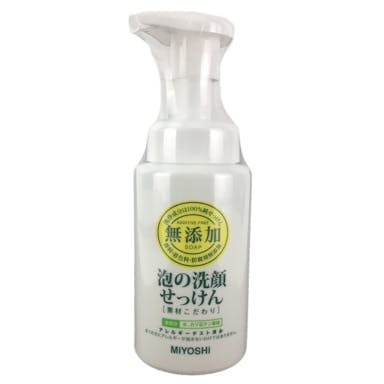 ミヨシ石鹸 無添加 素材こだわり 泡の洗顔せっけん ポンプ 200ml