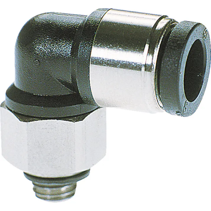 【CAINZ-DASH】千代田通商 チューブ継手 ミニメイルエルボ 4mm M5×0.8 M4R-M5ML【別送品】