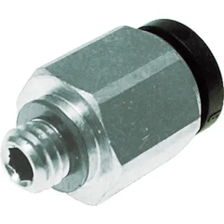 【CAINZ-DASH】千代田通商 チューブ継手 ミニメイルコネクター 6mm M5×0.8 M6-M5M【別送品】