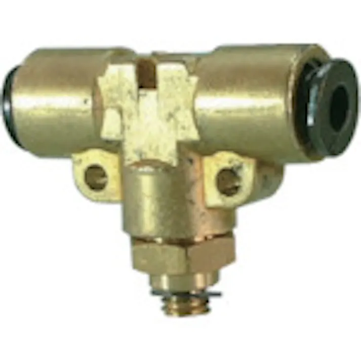 【CAINZ-DASH】千代田通商 チューブ継手 フジメイルブランチティ(金属) 6mm M5×0.8 6-M5MT【別送品】