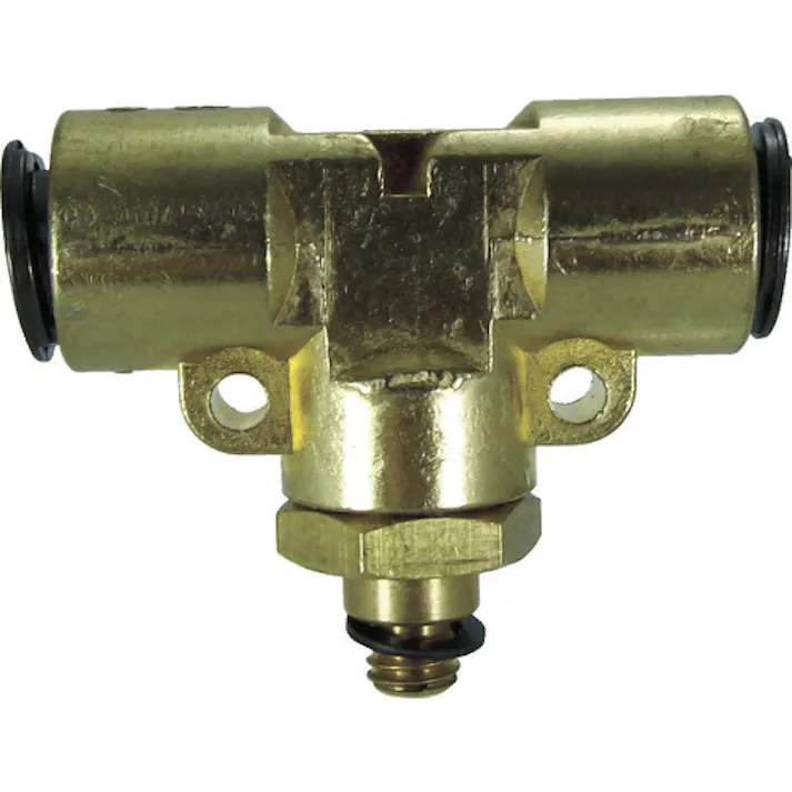 【CAINZ-DASH】千代田通商 チューブ継手 フジメイルブランチティ(金属) 6mm M5×0.8 6-M5MT【別送品】