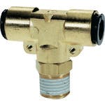 【CAINZ-DASH】千代田通商 チューブ継手　フジメイルブランチティ（金属）　１０ｍｍ・Ｒ１／８ 10-01MT【別送品】